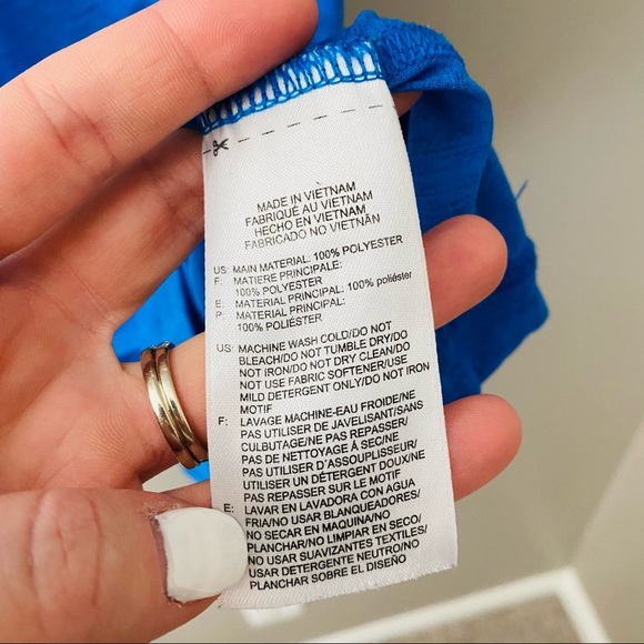 Reebok Speedwick Work Out Tank Top Blue Sz Large - Picture 7 of 10